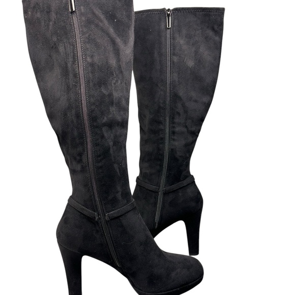 New Impo Women's Black Knee-High Boots Comfortable 4”Heel Sexy - Picture 7 of 9